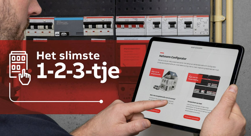 ABB: Hafonorm Configurator maakt samenstellen groepenkast zo makkelijk als 1, 2, 3